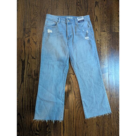 Rewash High Rise Kick Bell Crop Jeans NWT - Picture 1 of 4